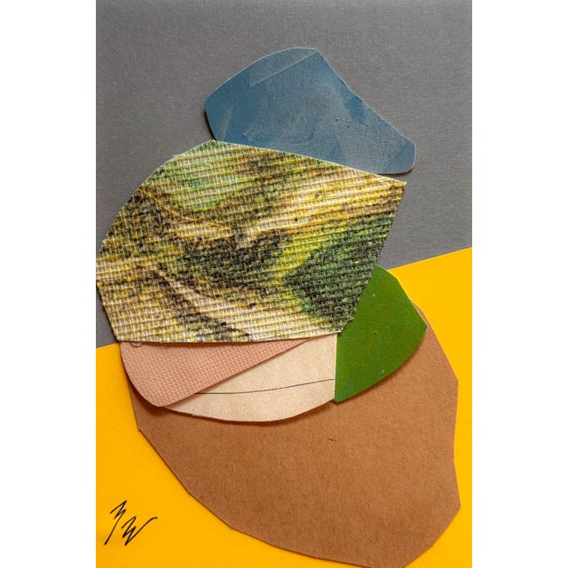 Abstract "Superbloom 8" Original Mixed-Media Collage on Paper by Zac Woodiel For Sale - Image 3 of 9