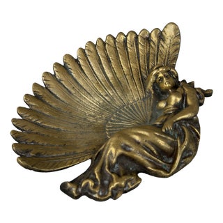 Vintage Art Nouveau Liberty Brass Centerpiece, 1940s For Sale
