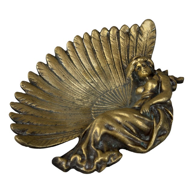 Vintage Art Nouveau Liberty Brass Centerpiece, 1940s For Sale