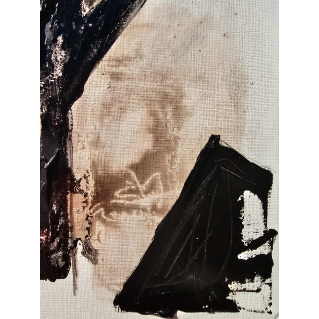 2020s Shadow Box Framed Original Oil Painting Abstract Female Portrait by Diane Grant For Sale - Image 5 of 10