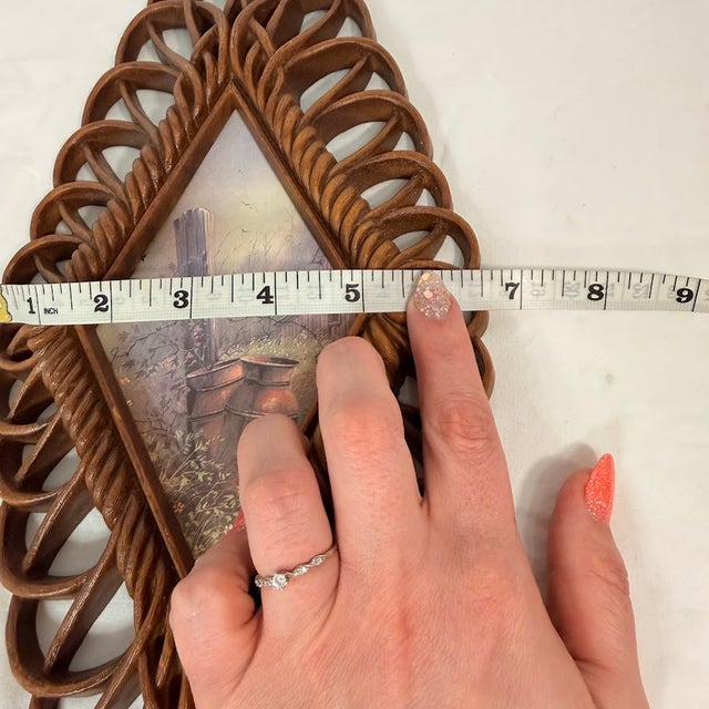 Vintage 1975 Burwood Products Co Wall Plaques Set 2 Country Scenes Brown Retro For Sale - Image 10 of 10