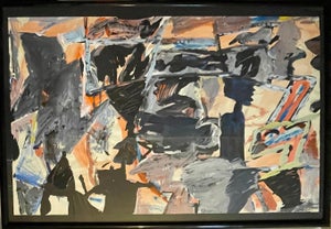 Harry Bertschmann, Large Harry Bertschmann Swiss American Abstract Expressionist Outsider Painting