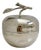Vintage Silver Plated Apple Trinket Box With Lid, Decorative Jewelry Box, Apple Candy Dish, Vanity Storage, Mid Century Home Decor For Sale