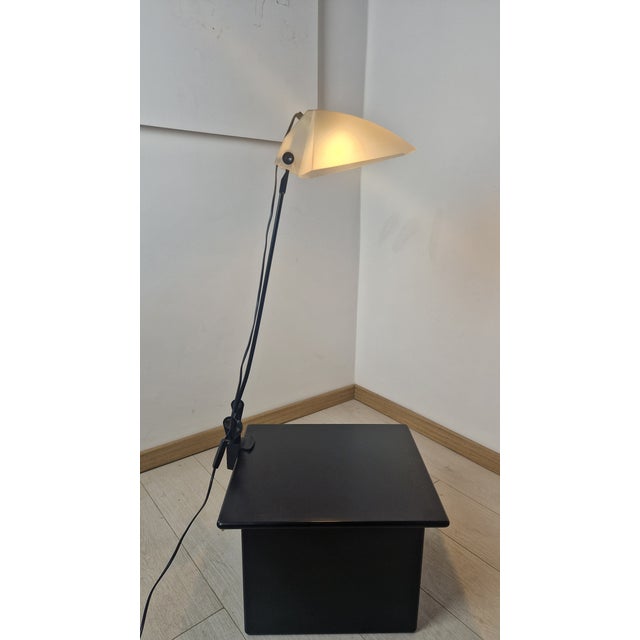 1980s 1980s Design Clamp Lamp, Dilem E63 Model, Umberto Riva for Fontana Arte by Umberto Riva For Sale - Image 5 of 14