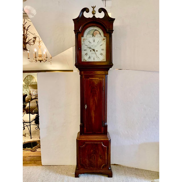 Mahogany Moon Phase Grandfather Clock by Clare Warrington Sweep Chairish