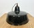 Industrial Black Enamel Pendant Lamp, 1950s For Sale - Image 10 of 18