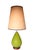 Mid 20th Century Mid 20th Century Green Glass Table Lamp With Original Shade For Sale - Image 5 of 12