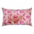 Contemporary Handmade Luxury Pink Velvet Throw Pillow + Down Insert For Sale