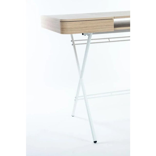 Cosimo Desk with Natural Oak Veneer Top by Marco Zanuso Jr for Adentro, 2023 For Sale - Image 6 of 7