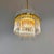 Gold Mid-Century Glass and Brass Chandelier by Christoph Palme for Palwa, 1970s For Sale - Image 8 of 10