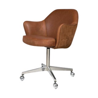 Vintage Knoll Armchair on Casters For Sale