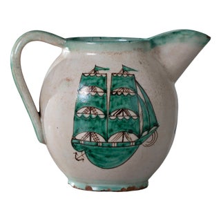 Modernist Ceramic Pitcher from M.A.C.S. Vietri, Italy, 1930s For Sale
