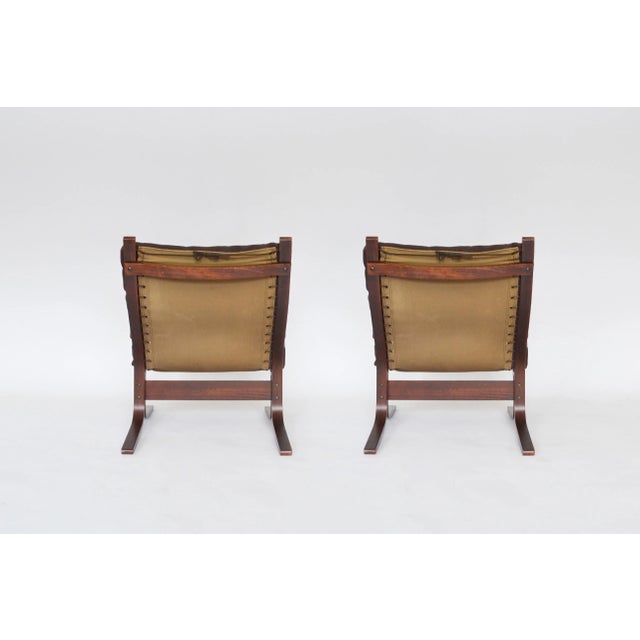 Ingmar Relling Set of Vintage Peanut Brown Siesta Chairs by Ingmar Relling for Westnofa, 1960s For Sale - Image 4 of 10
