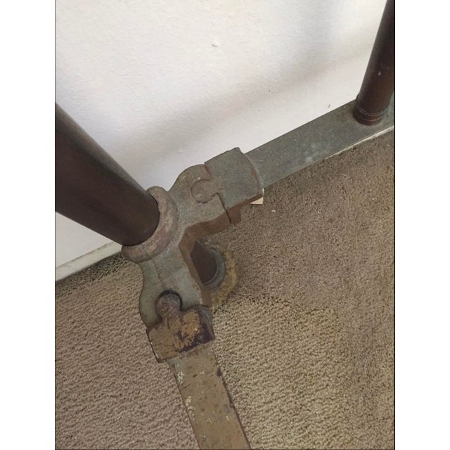 Late 20th Century French Country Brass Bed With Rails - Full / Double For Sale - Image 11 of 12