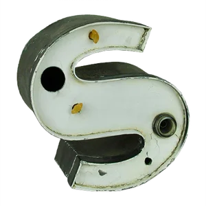 Metal Letter S Advertising Sign, 1970s