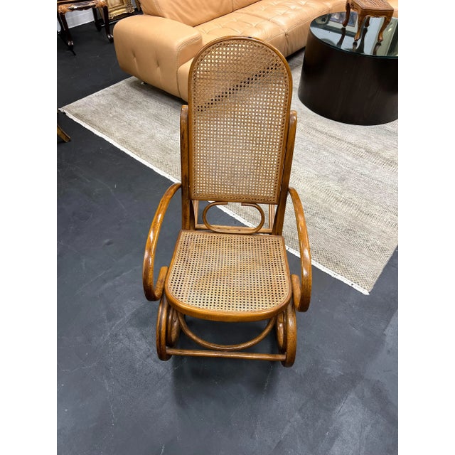 Vintage Bentwood Rocking Chair For Sale In West Palm - Image 6 of 13