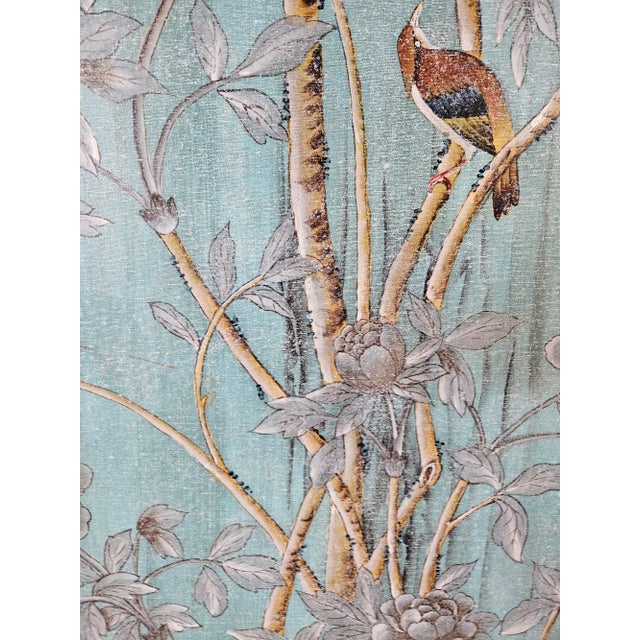 Early 21st Century Painted Wall Panels of Birds With Tassels- a Pair For Sale - Image 10 of 12