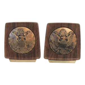 Vintage United States Great Seal Bookends - "E Pluribus Unum"
