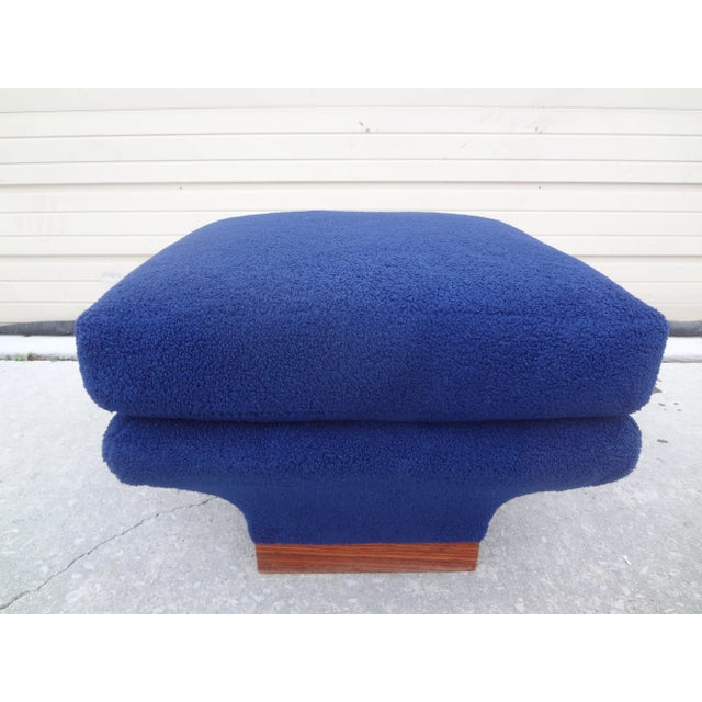 French Mid-Century Modern Ottoman Attributed To Pierre Paulin. Unusual French modern ottoman, pouf, stool or bench with a...