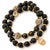 Onyx Stone Mantra Beaded Elephant Charm Bracelet Set For Sale - Image 4 of 6