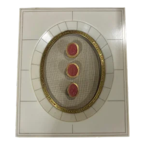 Mid 20th Century Three Italian Intaglios Framed in Vintage Bakelite