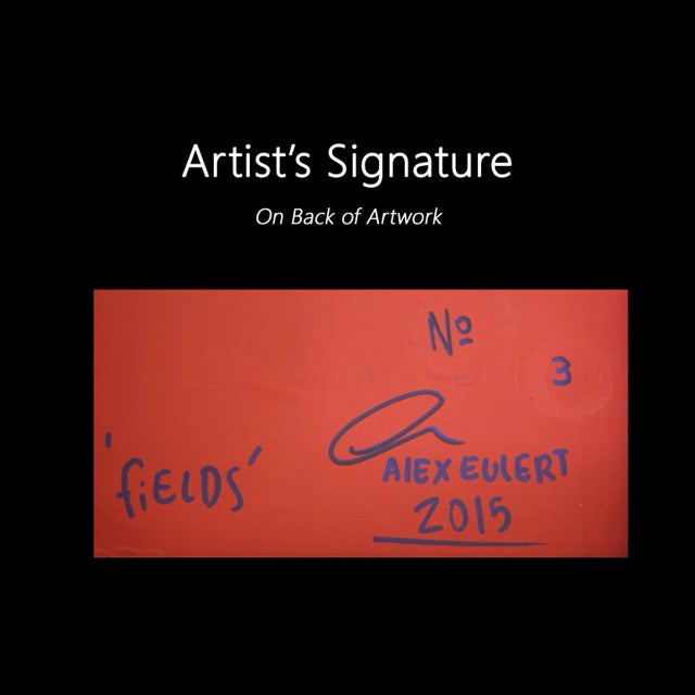 Modern "Fields No. 3" Original Geometric Green Painting by Alexander Eulert For Sale - Image 10 of 11