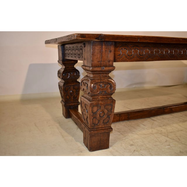 16th Century Period Elizabethan Carved Table of Substantial Size For Sale - Image 12 of 12