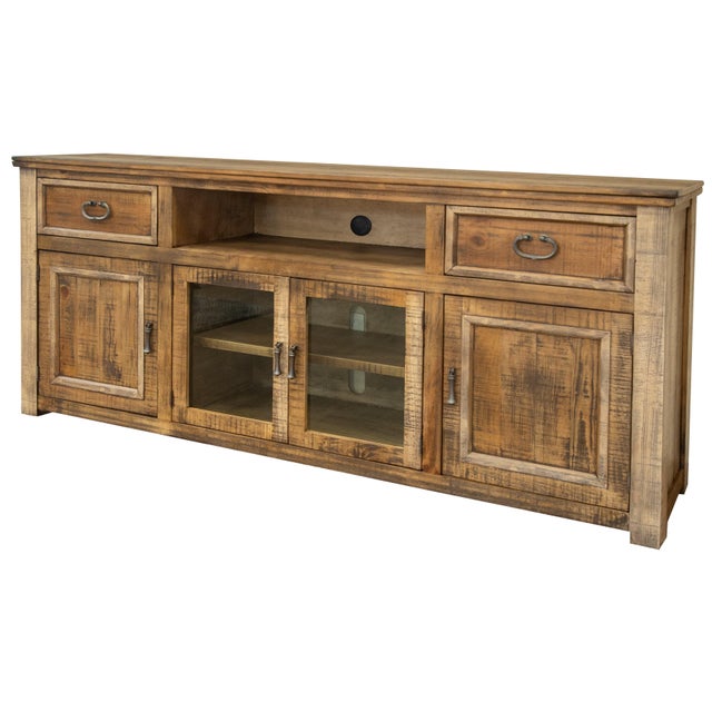 Westwood Rustic Solid Wood Tv Stand - 60", 70", 80" For Sale - Image 4 of 8