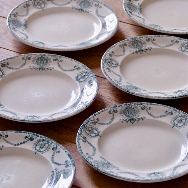 Antique French Plates from Longwy, 1840, Set of 6 For Sale - Image 4 of 13