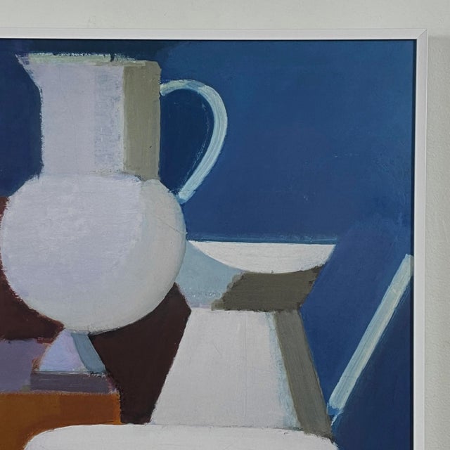 Vilhelm Lunstrøm (Danish, 1893-1950) - “Opstilling” Cubist Still Life Archival Print on Paper, Framed For Sale - Image 4 of 5