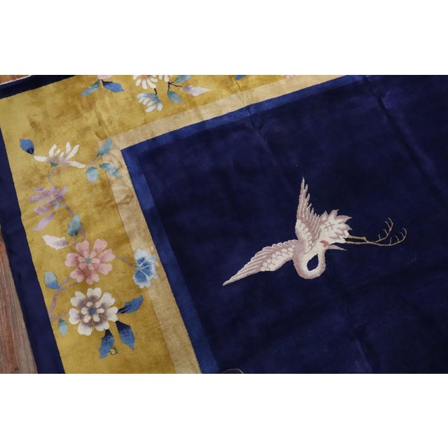 Textile 1930s Art Deco Chinese Large Room Size Rug - 10'9" x 14'5" For Sale - Image 7 of 18
