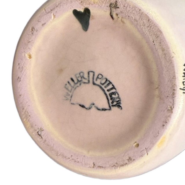 1920s Weller Pottery Hudson Ware Matte Glaze Botanical Vase – Signed Naomi Walch For Sale - Image 6 of 6