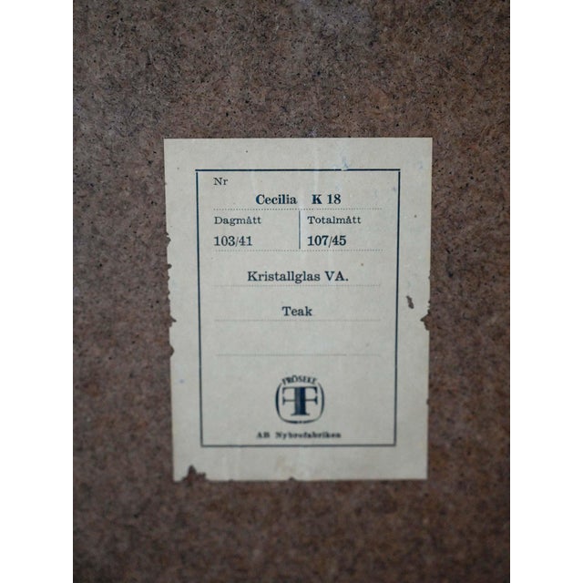 Vintage Scandinavian Teak Mirror, 1950s For Sale - Image 6 of 8