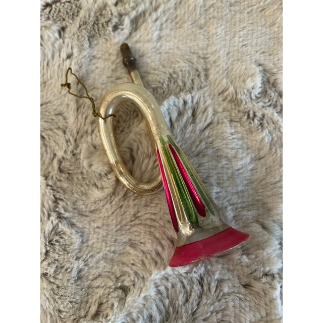 Early 20th Century Antique French Horn Christmas Ornament For Sale - Image 5 of 6