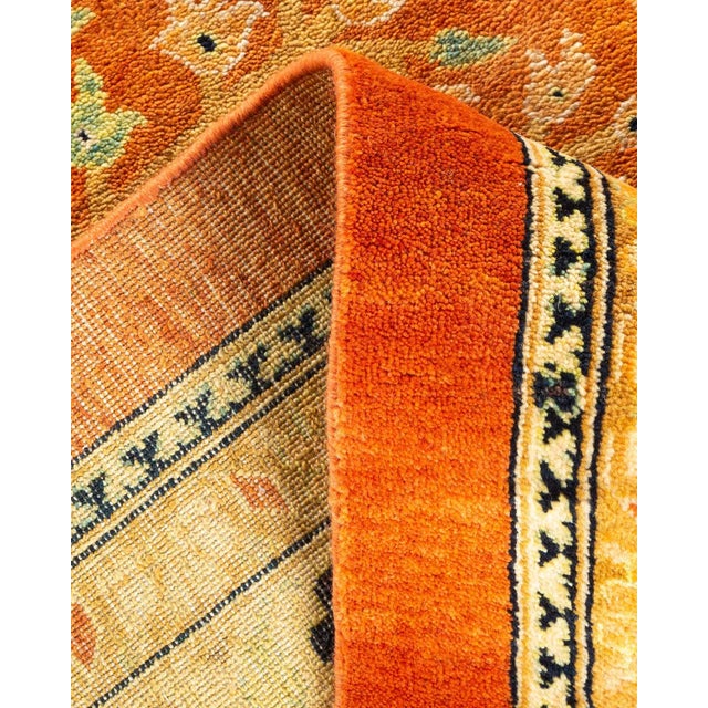 Eclectic, One-of-a-Kind Hand-Knotted Area Rug in Brown, 12' 2" x 18' 7" For Sale In New York - Image 6 of 8