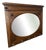 Vintage French Style Carved Oak Wall Mirror For Sale