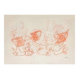 1973 Fernandez Arman Les Théières Signed Etching For Sale