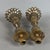 Antique Candlesticks in Gilded Wood, Brass, Mirrored Glass, Set of 2 For Sale - Image 6 of 11