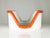 Ceramic Italian White & Orange Ceramic Tableware Containers, 1970s, Set of 3 For Sale - Image 7 of 14