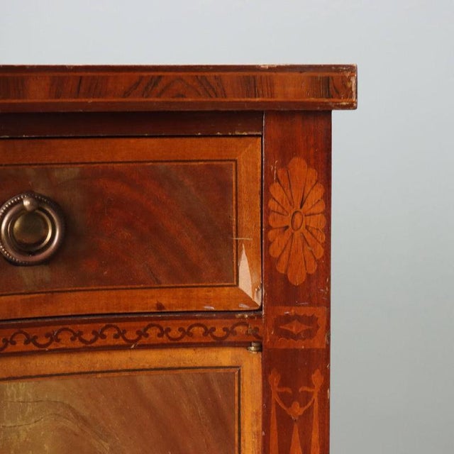 Wood Victorian Style Mahogany Sideboard with Inlays For Sale - Image 7 of 12