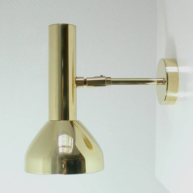 Mid-Century German Brass Wall Light Sconce from Cosack, 1960s For Sale - Image 5 of 14