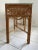 Brown Boho Chic Rattan Console Table With Glass Top For Sale - Image 8 of 12