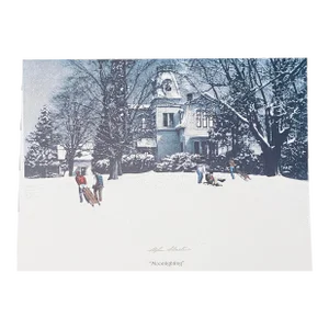 Stephen Sebastian Moonlighting Winter Embossed Serigraph