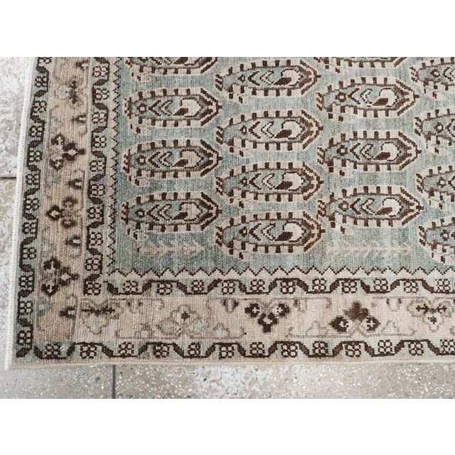 Mid 20th Century Galerie Shabab Collection Mid-20th Century Persian Malayer Accent Rug For Sale - Image 5 of 7