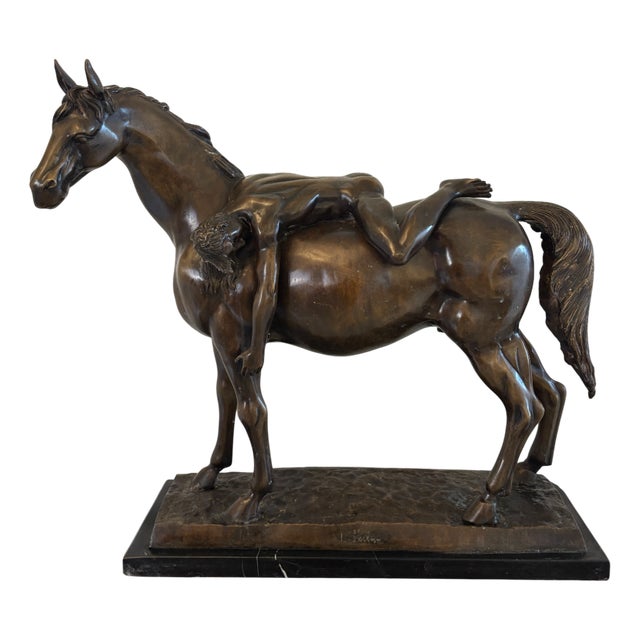 Large Antique Bronze Study Figurine, 1880 For Sale