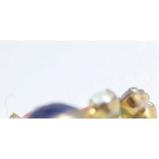 Stone 1950s Headlight Rhinestone Clamp Bracelet For Sale - Image 7 of 9