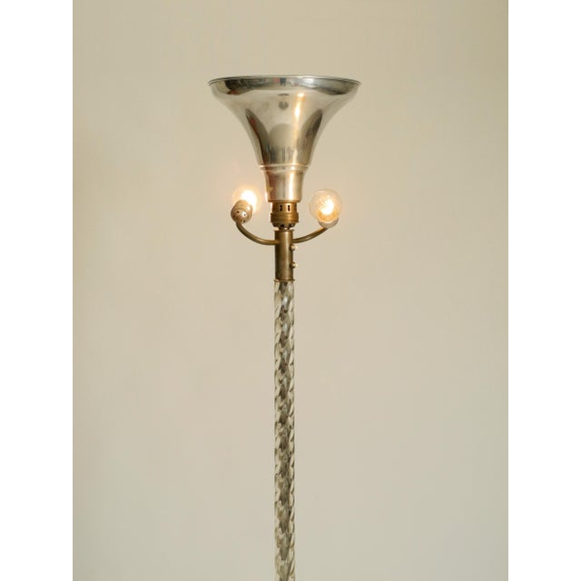Green Murano Glass Floor Lamp, 1960 For Sale - Image 8 of 17
