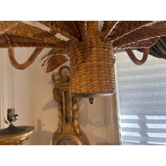 1960s Mario Torres Palm Tree Chandelier With Monkey For Sale In Houston - Image 6 of 14