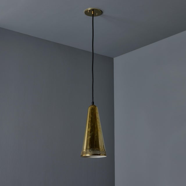 Idman 1950s Mauri Almari 'K2-48' Brass Pendant for Idman For Sale - Image 4 of 12