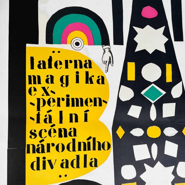 1970s Seydl Zdeněk, Laterna Magika, Experimental National Theatre Prague, 1974, Lithograph For Sale - Image 5 of 15